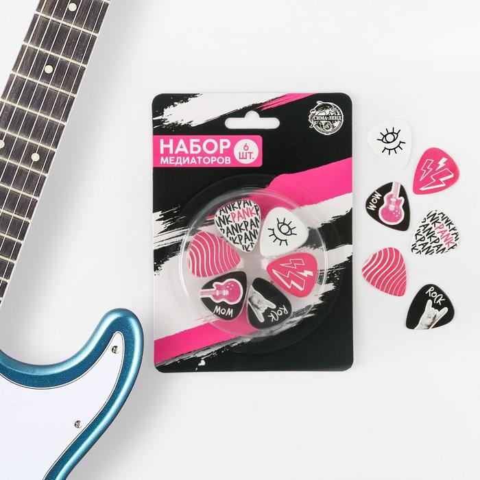 Набор медиаторов "Punk rock", 6 шт
Набор медиаторов "Punk rock", 6 шт