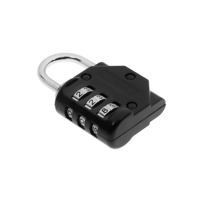 фото Замок навесной кодовый тундра zk012, черный