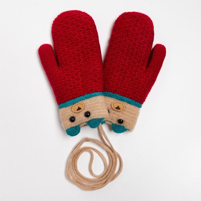 Варежки детские, цвет красный, размер 13 (3-6 лет) 
Варежки детские, цвет красный, размер 13 (3-6 лет)