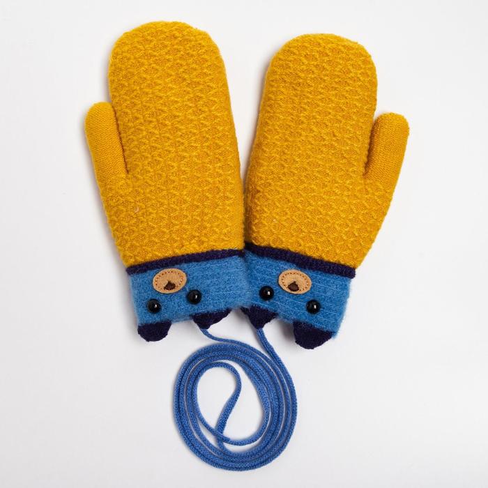 Варежки детские, цвет жёлтый, размер 13 (3-6 лет)
Варежки детские, цвет жёлтый, размер 13 (3-6 лет)