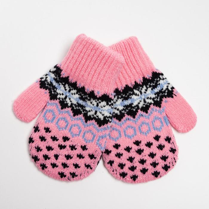 Варежки детские, цвет розовый, размер 11 (1-3 года)
Варежки детские, цвет розовый, размер 11 (1-3 года)