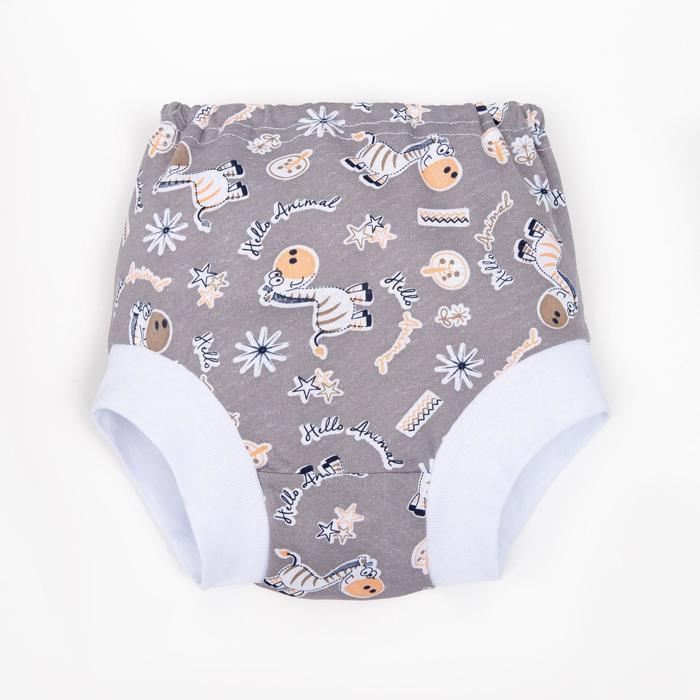 Трусы на подгузник, цвет серый/принт зебры, рост 62 см
Трусы на подгузник, цвет серый/принт зебры, рост 62 см
