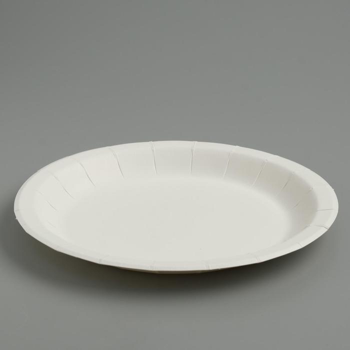 Тарелка бумажная с бортом белая мелованная d180мм
Тарелка бумажная с бортом белая мелованная d180мм