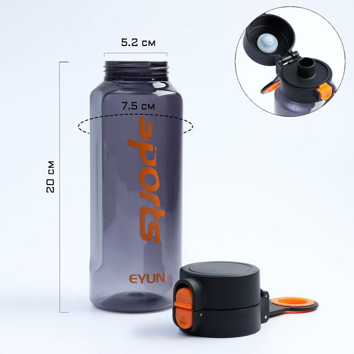 Бутылка для воды "Sports", 780 мл, клик, 7х8х23.5 см, оранжевая, 
Бутылка для воды "Sports", 780 мл, клик, 7х8х23.5 см, оранжевая,