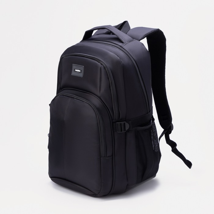 Рюкзак, отдел на молнии, наружный карман, 2 боковых кармана, цвет чёрный
Рюкзак, отдел на молнии, наружный карман, 2 боковых кармана, цвет чёрный