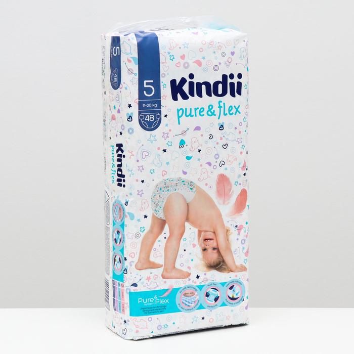 Подгузники одноразовые для детей Kindii pure flex 5 XL jambo-pack 48шт
Подгузники одноразовые для детей Kindii pure flex 5 XL jambo-pack 48шт