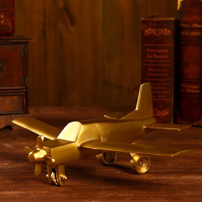 Сувенир "Самолёт" алюминий 38,7х30,5х14 см (латунное покрытие) 
Сувенир "Самолёт" алюминий 38,7х30,5х14 см (латунное покрытие)