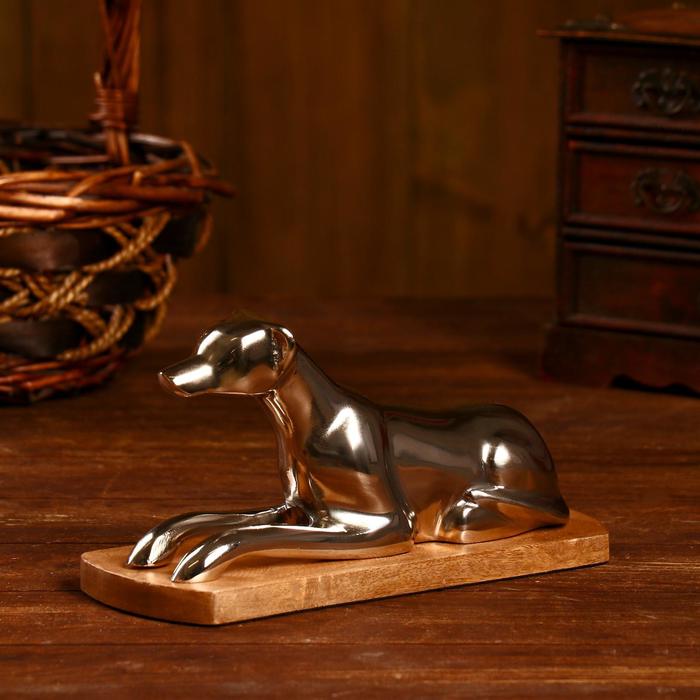 Сувенир "Собака" алюминий, дерево 25,4х10,2х12,7 см (никелевое покрытие)
Сувенир "Собака" алюминий, дерево 25,4х10,2х12,7 см (никелевое покрытие)