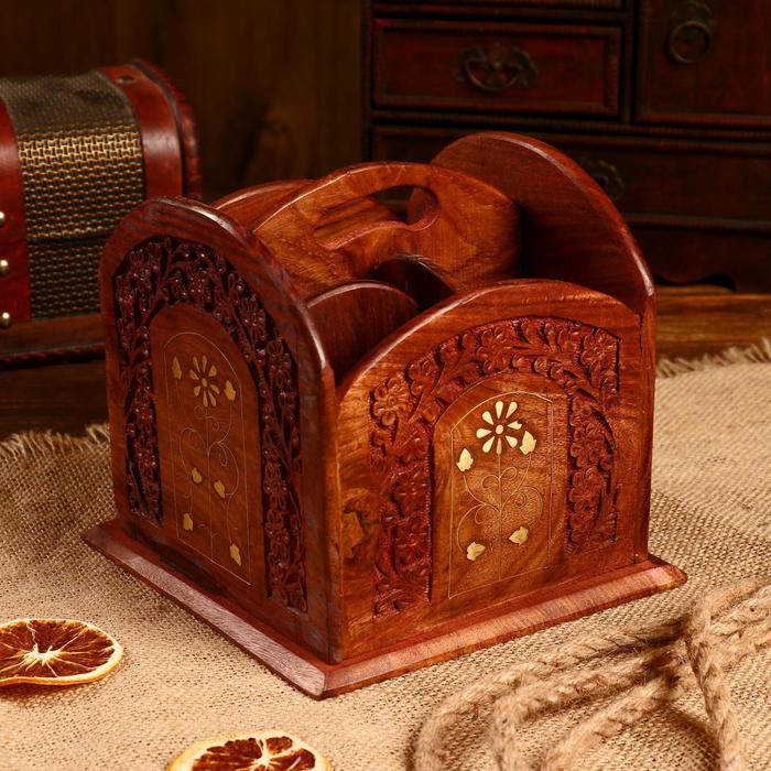 Органайзер "Винсент" дерево 17х17х16 см 
Органайзер "Винсент" дерево 17х17х16 см