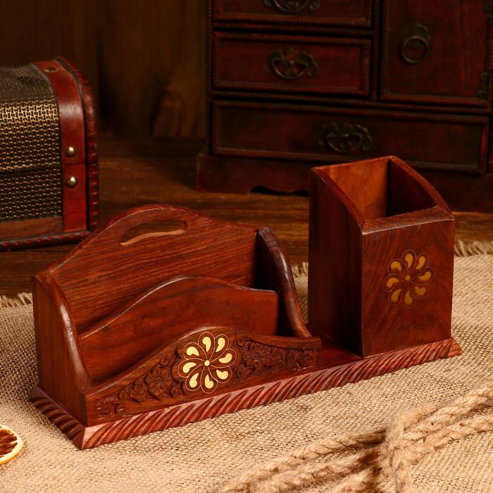 фото Органайзер "холгер" дерево 26х11х8 см