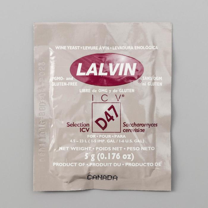 Дрожжи винные Lalvin ICV-D47, 5 г
Дрожжи винные Lalvin ICV-D47, 5 г