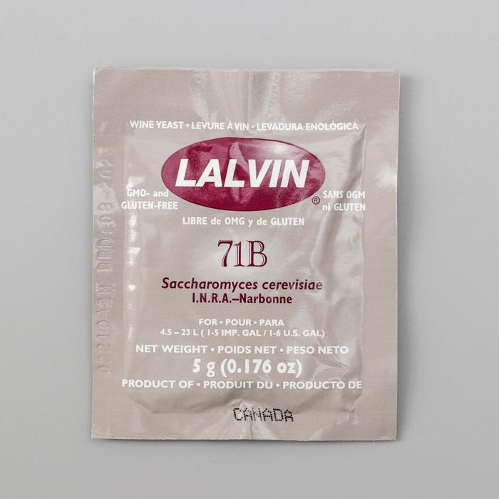 Дрожжи винные Lalvin 71B-1122, 5 г
Дрожжи винные Lalvin 71B-1122, 5 г
