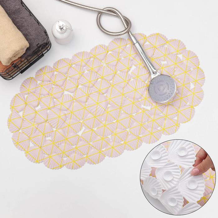 SPA-коврик для ванны на присосках SAVANNA «Геометрия», 37×68 см, цвет розовое золото
SPA-коврик для ванны на присосках SAVANNA «Геометрия», 37×68 см, цвет розовое золото