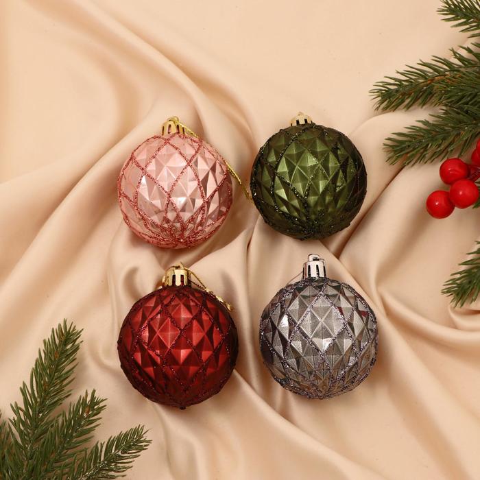 Набор шаров пластик d-6 см, 4 шт "Грейна" микс
Набор шаров пластик d-6 см, 4 шт "Грейна" микс