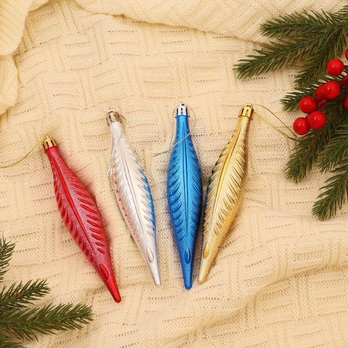 Набор украшений пластик 4 шт "Сосульки ледяная" 3х15 см микс
Набор украшений пластик 4 шт "Сосульки ледяная" 3х15 см микс