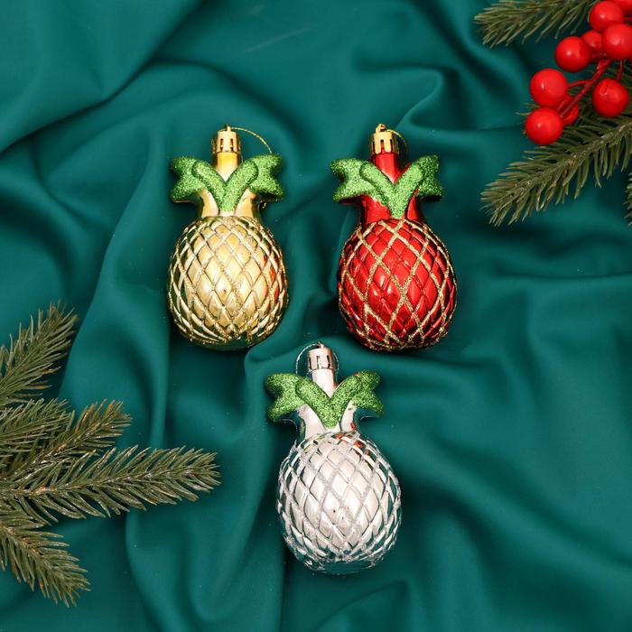 Набор украшений пластик 3 шт "Ананасики" 4,5х8 см микс
Набор украшений пластик 3 шт "Ананасики" 4,5х8 см микс