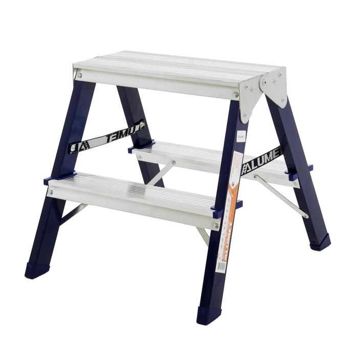 Стремянка "Алюмет", комбинированная, двухсторонняя, 2 ступени, 430 мм
Стремянка "Алюмет", комбинированная, двухсторонняя, 2 ступени, 430 мм