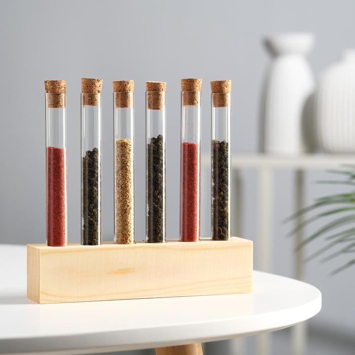 Деревянная подставка с пробирками (6 шт) 17,3х3,6х4 см натуральный
Деревянная подставка с пробирками (6 шт) 17,3х3,6х4 см натуральный