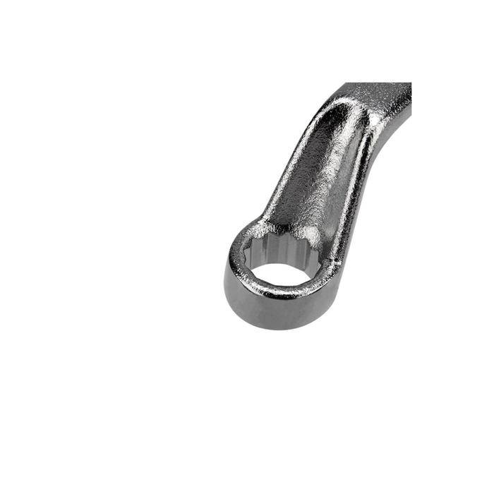 фото Ключ накидной rexant 12-5854-2, хром, коленчатый, 10х11 мм