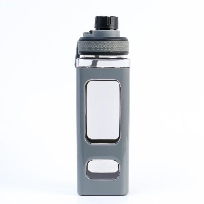 фото Бутылка для воды "гава", 700 мл, 24 х 7 см, серая