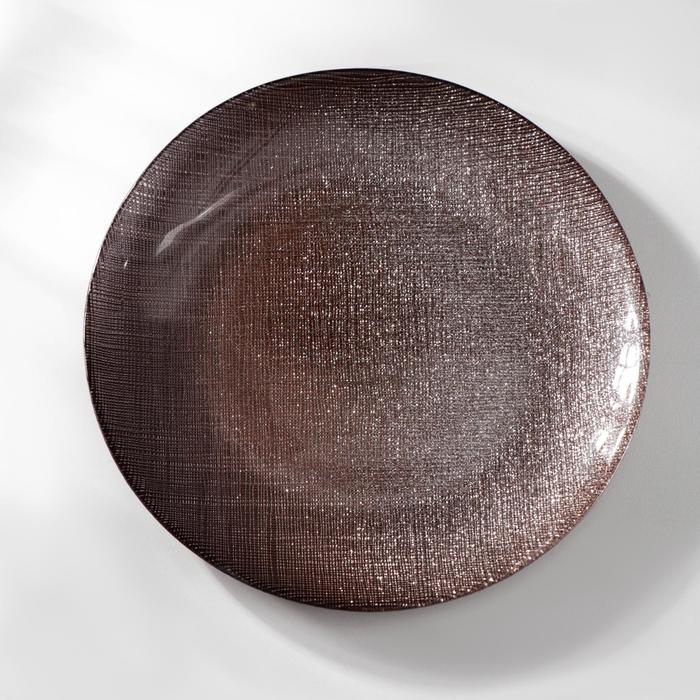 Тарелка «Талисман», d=21 см, цвет коричневый 
Тарелка «Талисман», d=21 см, цвет коричневый