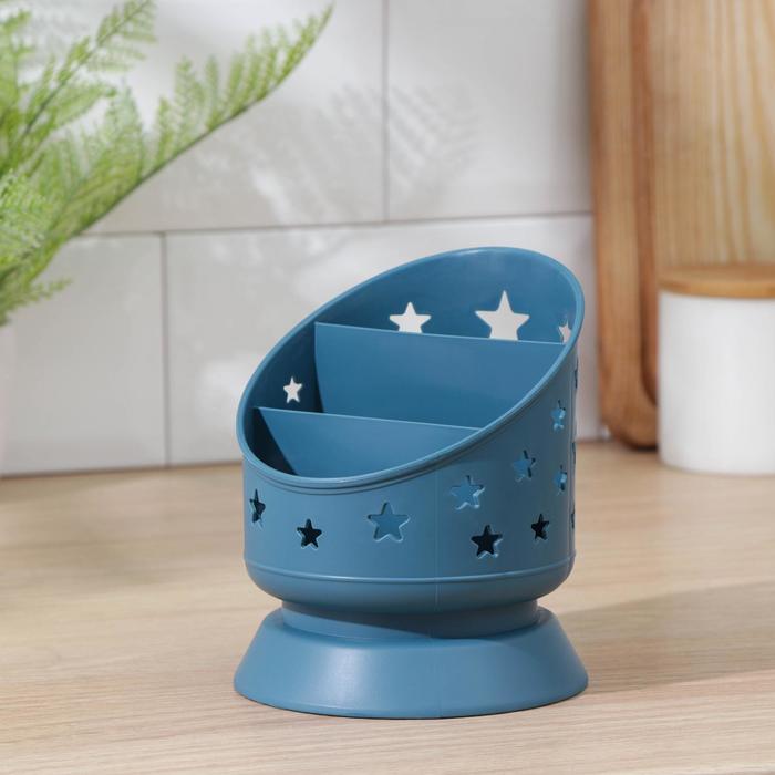 фото Сушилка для столовых приборов "ночь" 11,5х13,5 см, цвет микс