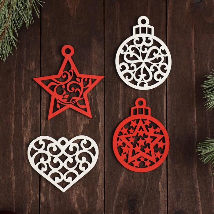 Набор елочных игрушек деревянных "МИКС" красный, белый, 10х11,8 см
Набор елочных игрушек деревянных "МИКС" красный, белый, 10х11,8 см