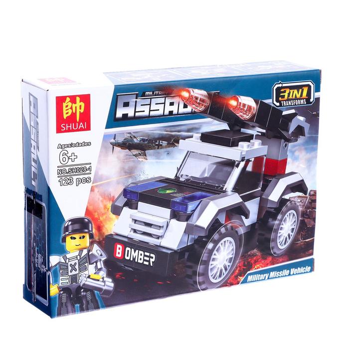 Конструктор блочный «Армия», 123 детали
Конструктор блочный «Армия», 123 детали