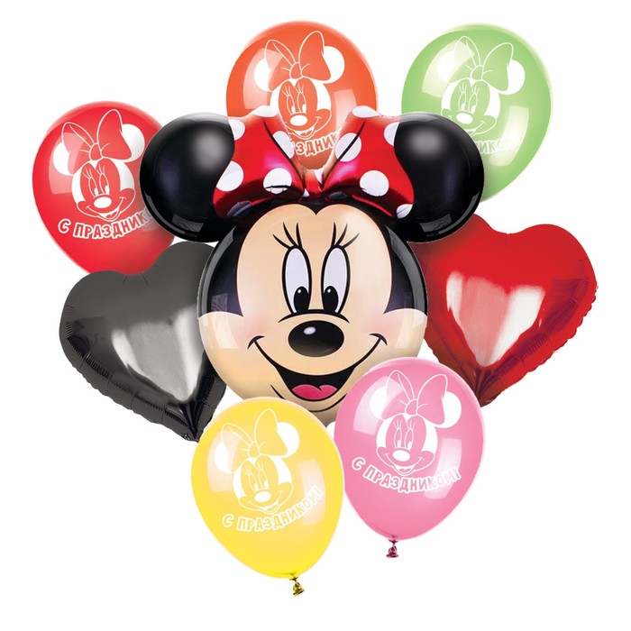 Набор воздушных шаров "С праздником", Минни Маус
Набор воздушных шаров "С праздником", Минни Маус