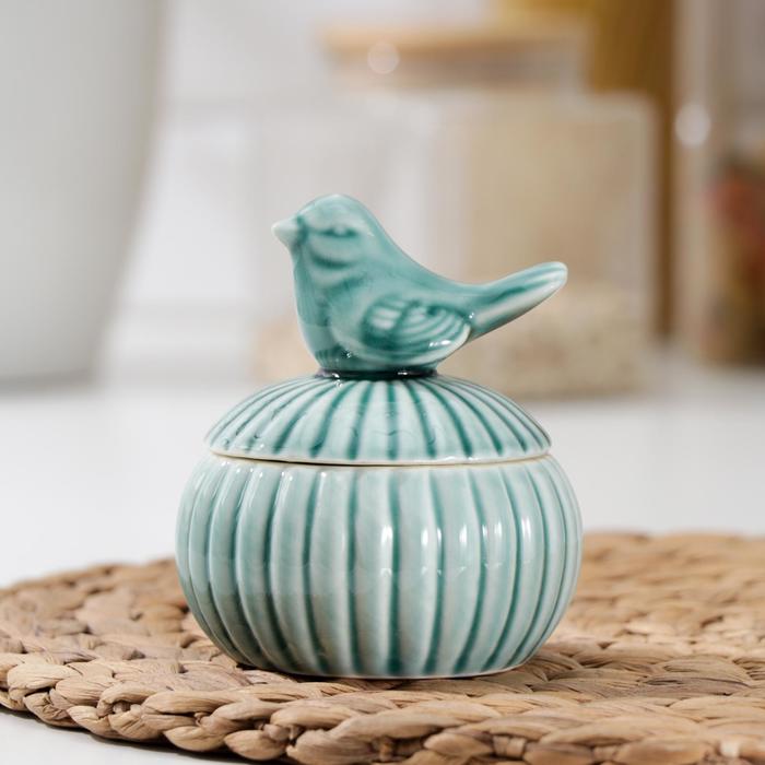 Банка для сыпучих продуктов «Соловушка», 180 мл, цвет зелёный
Банка для сыпучих продуктов «Соловушка», 180 мл, цвет зелёный