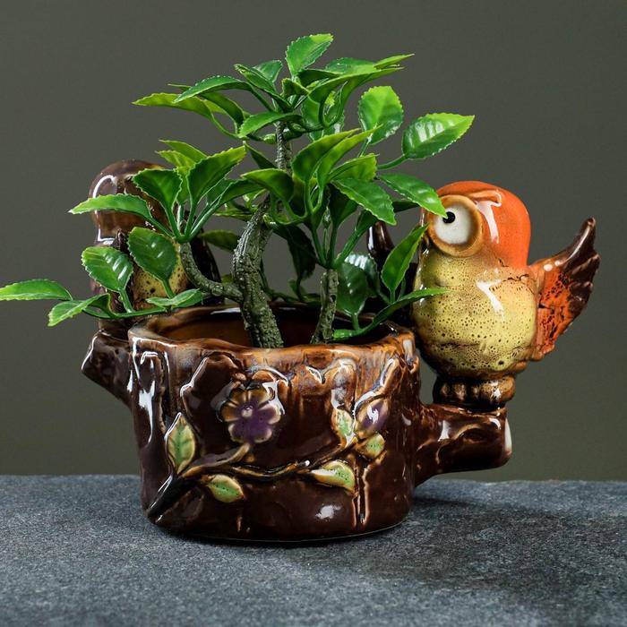 Горшок "Совята на ветке", 15*12 см
Горшок "Совята на ветке", 15*12 см