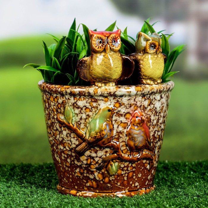 Горшок "Совята" 16*10см
Горшок "Совята" 16*10см