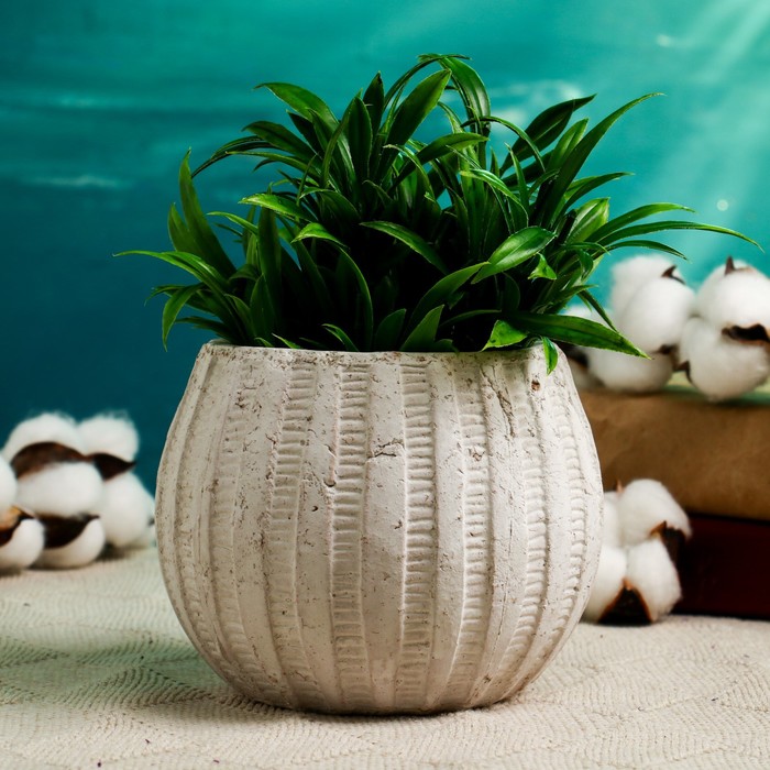 Кашпо "Шар" 13х13х10см, белое
Кашпо "Шар" 13х13х10см, белое