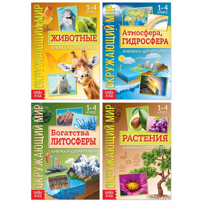 Книжки-шпаргалки набор «Мир природы», 4 шт.
Книжки-шпаргалки набор «Мир природы», 4 шт.