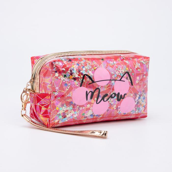 Косметичка на молнии, с ручкой, цвет красный
Косметичка на молнии, с ручкой, цвет красный