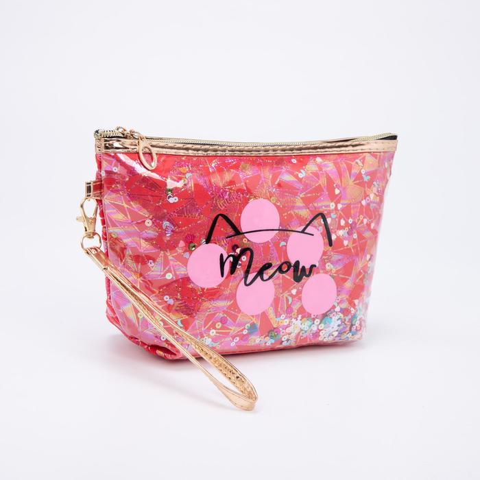 Косметичка на молнии, цвет красный
Косметичка на молнии, цвет красный