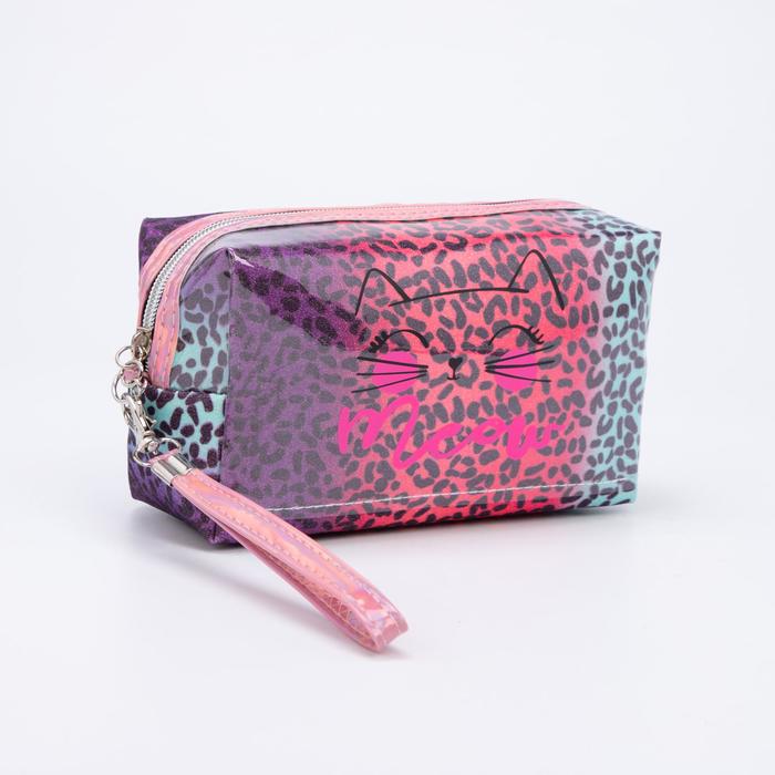 Косметичка на молнии, с ручкой, цвет разноцветный
Косметичка на молнии, с ручкой, цвет разноцветный
