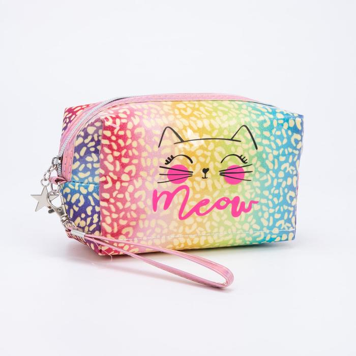 Косметичка на молнии, с ручкой, цвет разноцветный
Косметичка на молнии, с ручкой, цвет разноцветный