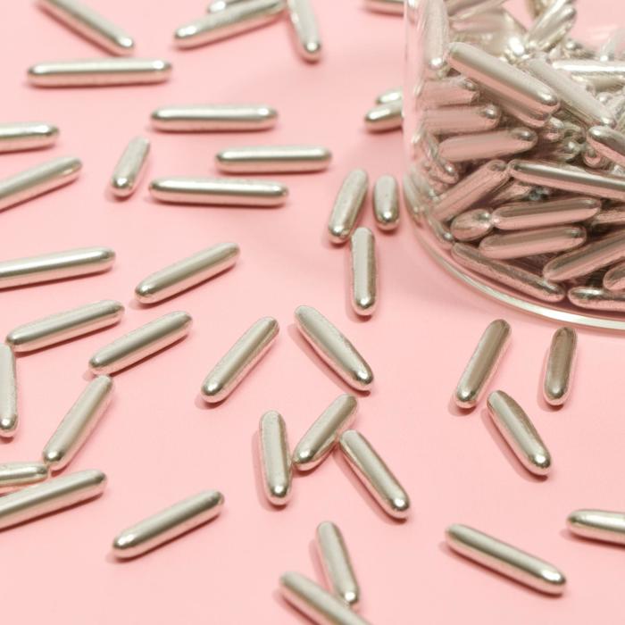 Кондитерская посыпка, палочки зеркальные, серебро, 50 г
Кондитерская посыпка, палочки зеркальные, серебро, 50 г