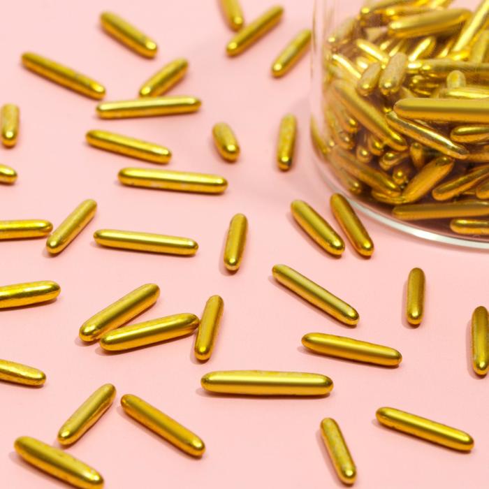 Кондитерская посыпка, палочки зеркальные, розовое золото, 50 г
Кондитерская посыпка, палочки зеркальные, розовое золото, 50 г