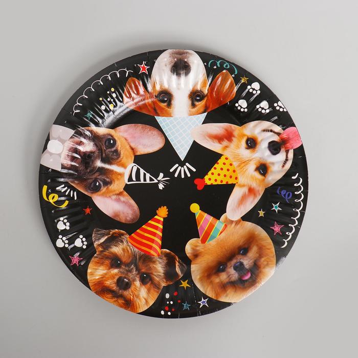 Тарелка бумажная «Собачки», 18 см, набор 6 шт.
Тарелка бумажная «Собачки», 18 см, набор 6 шт.