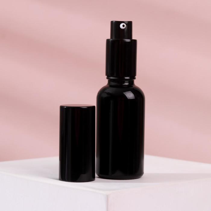 Бутылочка для хранения, с распылителем «Black», 30 мл, цвет чёрный 
Бутылочка для хранения, с распылителем «Black», 30 мл, цвет чёрный