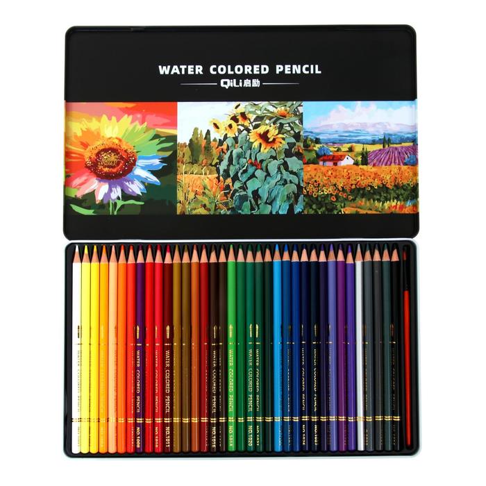 Карандаши акварельные, 36 цветов, в металлической коробке
Карандаши акварельные, 36 цветов, в металлической коробке