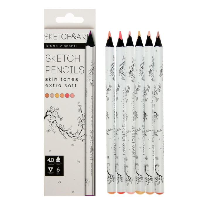 Карандаши 6 цветов SKETCH ART "Портрет", утолщённые
Карандаши 6 цветов SKETCH ART "Портрет", утолщённые