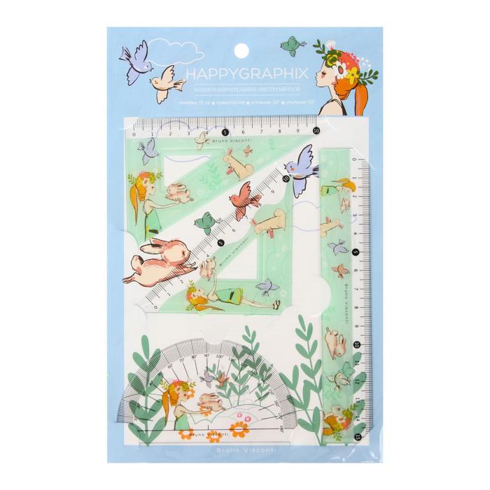 Набор чертёжный 5 предметов HappyGraphix "Девочка и кролик"
Набор чертёжный 5 предметов HappyGraphix "Девочка и кролик"