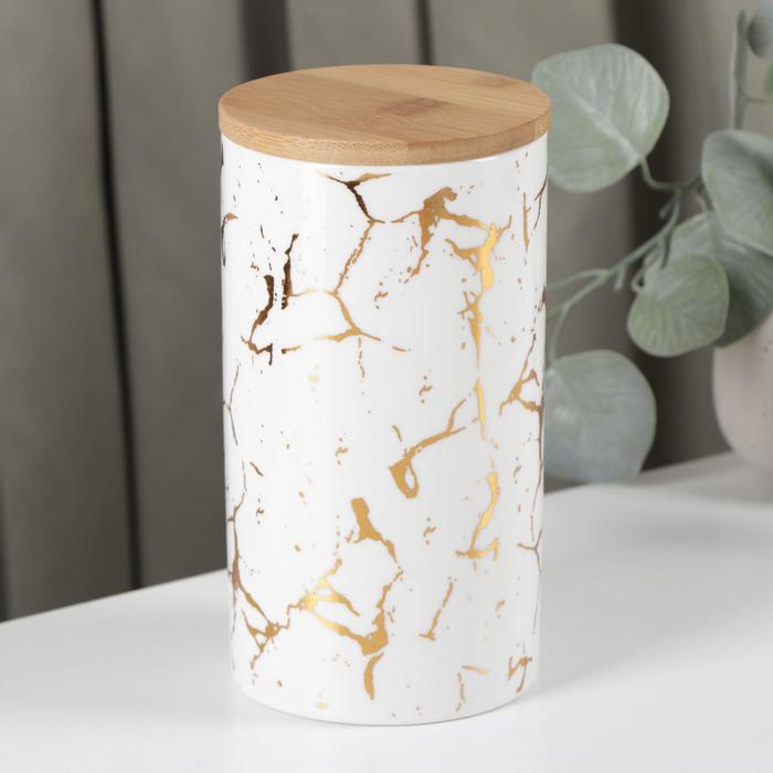 Банка для сыпучих продуктов Gold, 1 л, цвет белый
Банка для сыпучих продуктов Gold, 1 л, цвет белый