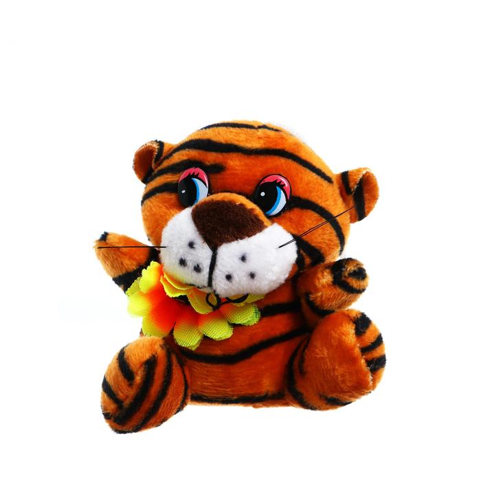 Мягкая игрушка «Тигр с цветком», 8 см, на подвесе, цвета МИКС 
Мягкая игрушка «Тигр с цветком», 8 см, на подвесе, цвета МИКС
