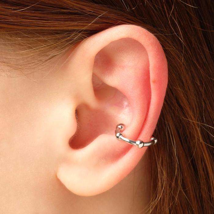 Серьга "Каффа" пять точек, цвет серебро 
Серьга "Каффа" пять точек, цвет серебро