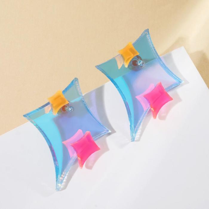 Серьги акрил "Сияние" блики, цвет оранжево-розовый в голубом
Серьги акрил "Сияние" блики, цвет оранжево-розовый в голубом