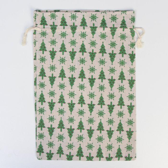 Мешок подарочный «Елочки», 20 × 30 см
Мешок подарочный «Елочки», 20 × 30 см